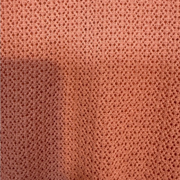 RW&CO Women’s Pink Short Sleeve Open Knit Button Cardigan - Size M - Picture 7 of 7